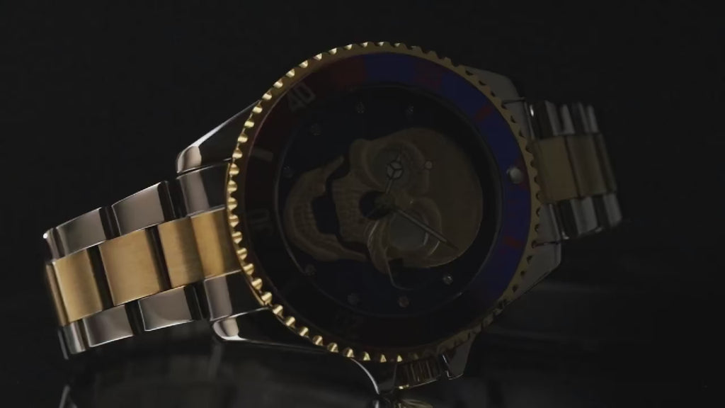 Orologio con teschio 3D All Black